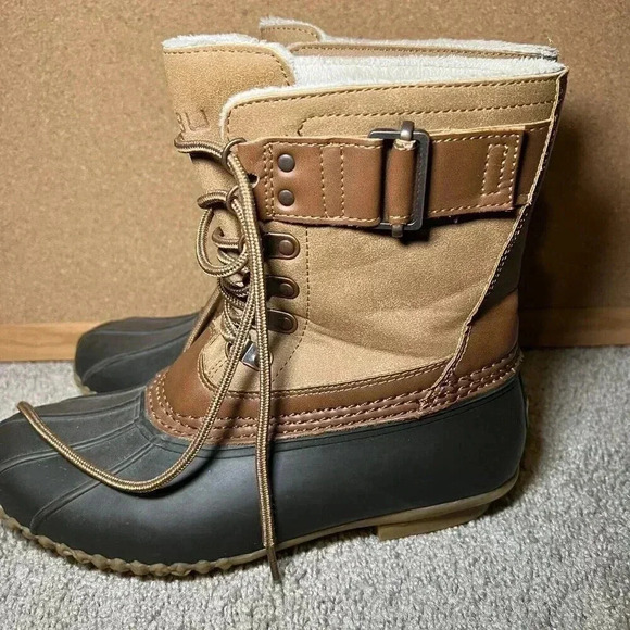 JBU By Jambu Women's Size 6.5m Duck Boots Quebec Laceup - Picture 3 of 9
